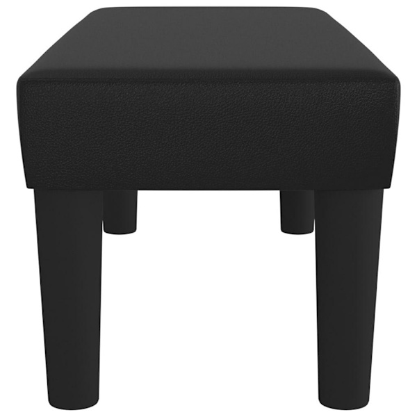 vidaXL Bänk svart 70x30x30 cm konstläder Svart