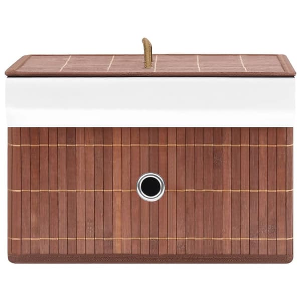 vidaXL Förvaringslådor bambu 4 st brun Brun
