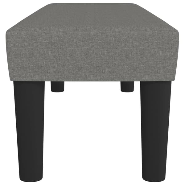 vidaXL Bänk mörkgrå 100x30x30 cm tyg Grå