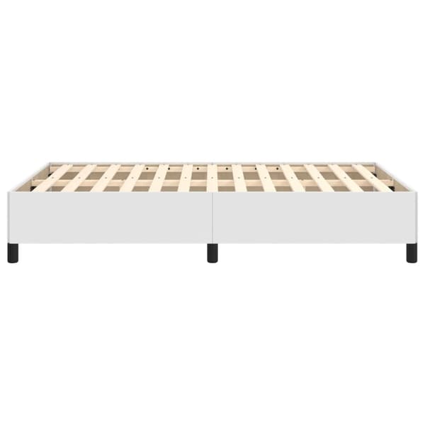 vidaXL Sängram vit 120x200 cm konstläder Vit