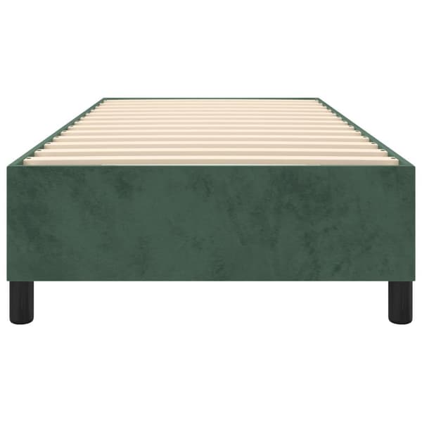 vidaXL Ramsäng mörkgrön 100x200 cm sammet Grön