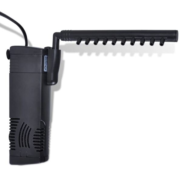 vidaXL Filterpump för akvarier med aktivt kol 300 L/tim. "Gr\u00e5"