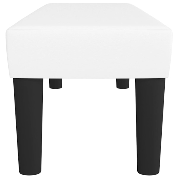 vidaXL Bänk vit 100x30x30 cm konstläder Vit