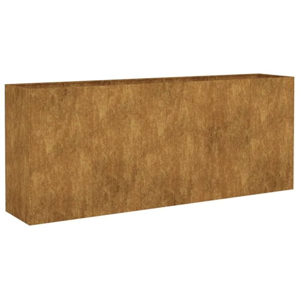 vidaXL Odlingslåda 200x40x80 cm rosttrögt stål Brun