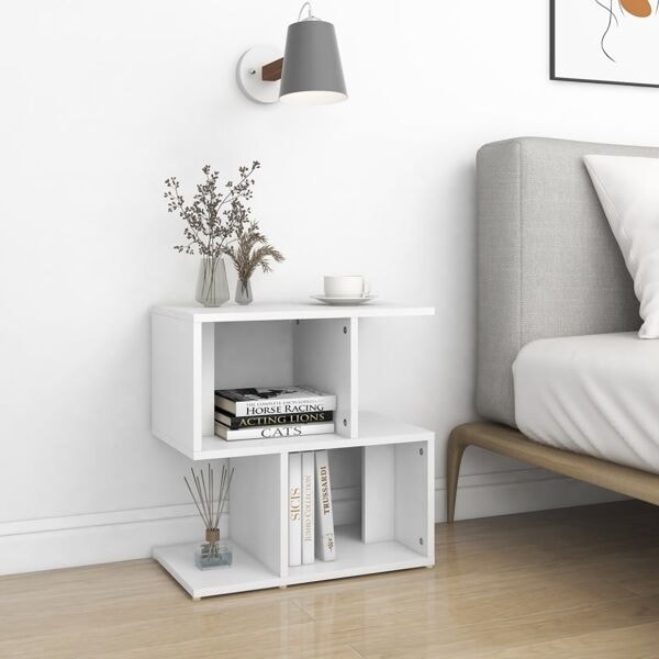 vidaXL Sängbord 2 st vit 50x30x51,5 cm konstruerat trä Vit