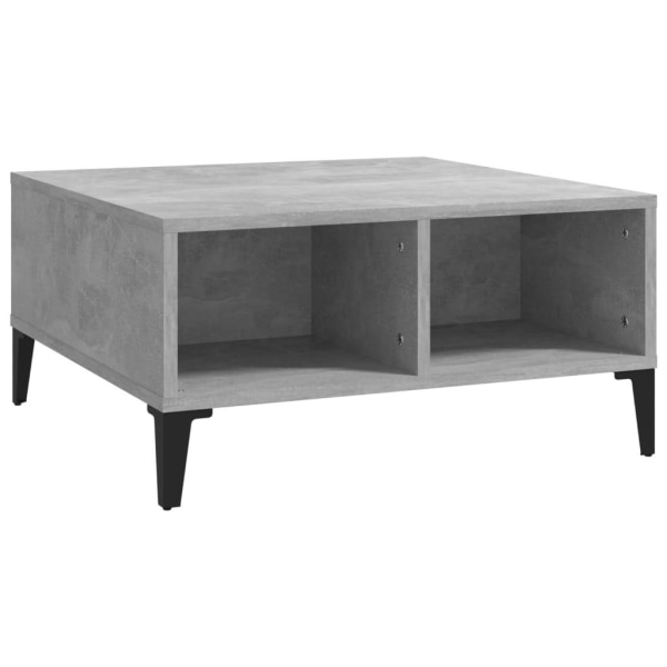 vidaXL Soffbord betonggrå 60x60x30 cm spånskiva grå