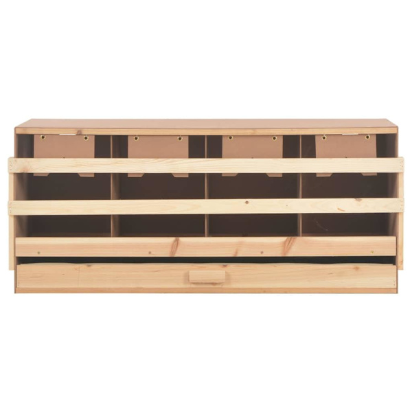 vidaXL Värprede 4 fack 106x40x45 cm massiv furu