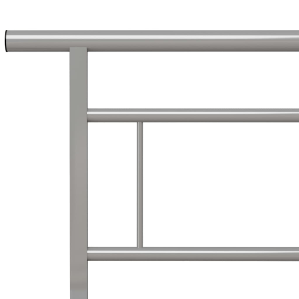 vidaXL Sängram grå metall 160x200 cm grå