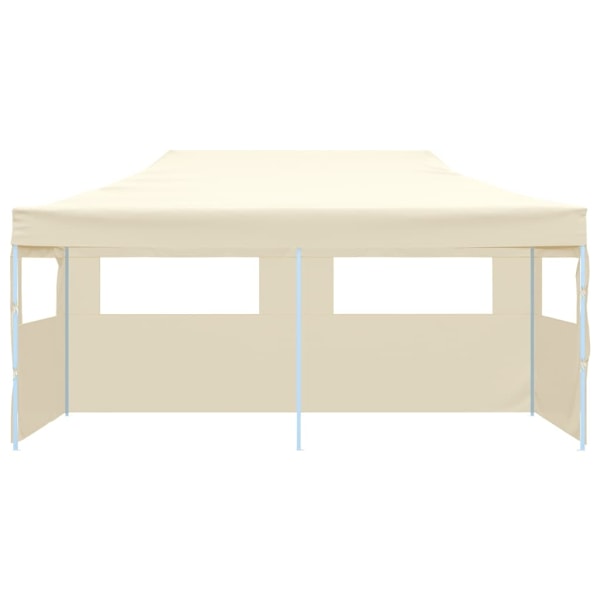 vidaXL Partytält hopfällbart 3 x 6 m gräddvit Creme