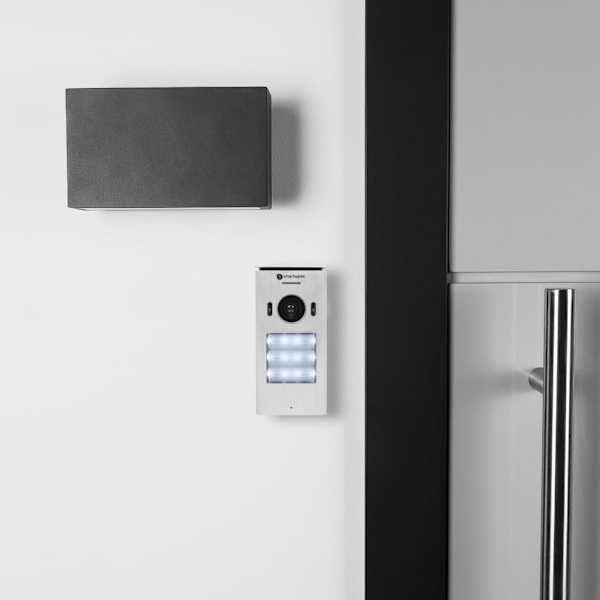 Smartwares Porttelefon med video för 3 lägenheter 20,5x8,6x2,1 c Vit