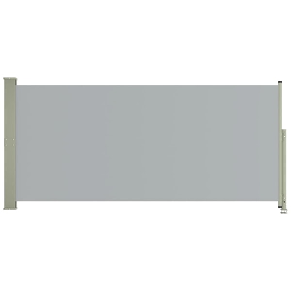 vidaXL Infällbar sidomarkis 140x300 cm grå grå