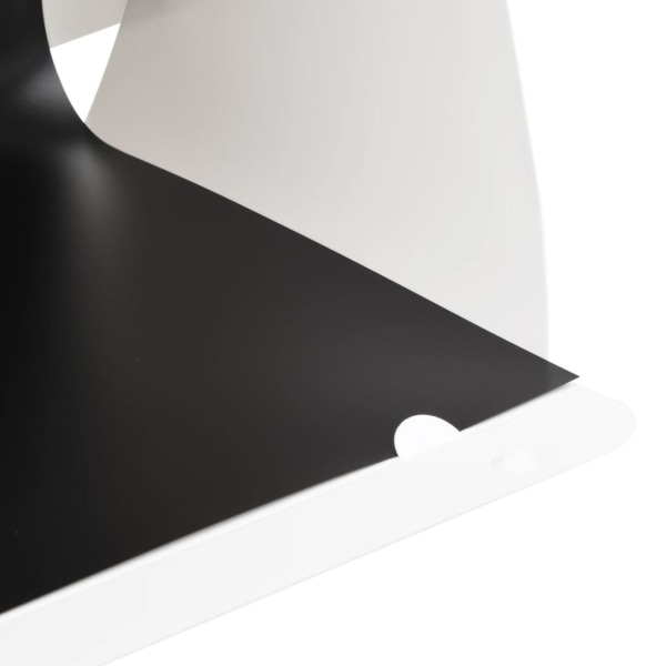 vidaXL Hopfällbart ljustält med LED-lampa 40x34x37 cm plast vit Vit