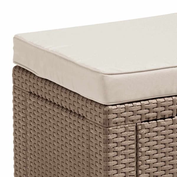 Keter Förvaringskub med dyna cappuccino Beige