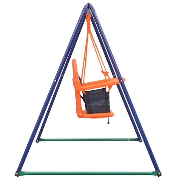 vidaXL 2-i-1 Enkelgunga och barngunga orange Orange