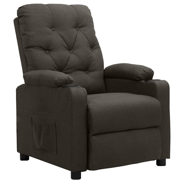 vidaXL fåtölj med uppresningshjälp taupe tyg Taupe