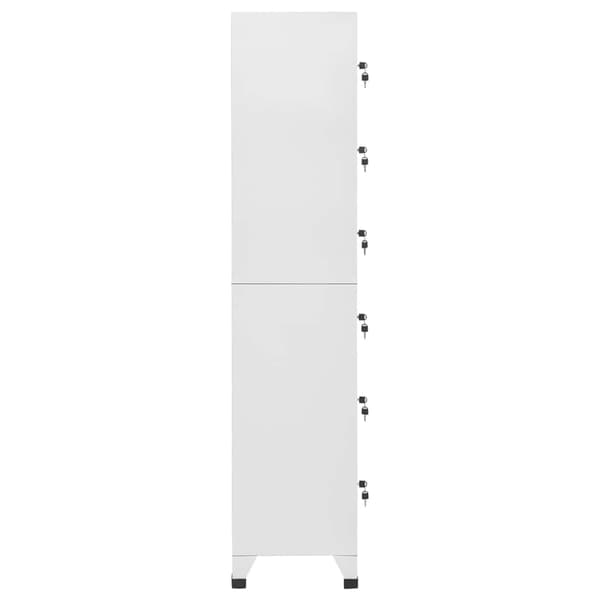 vidaXL Förvaringsskåp ljusgrå 38x40x180 cm stål grå