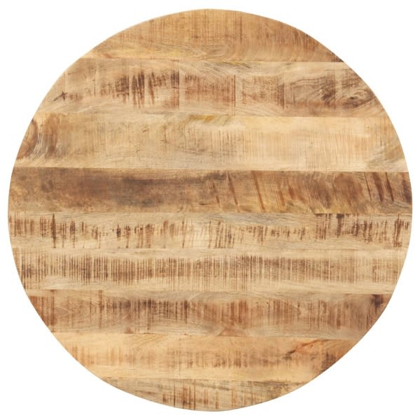 vidaXL Bordsskiva i massivt mangoträ rund 15-16 mm 70 cm Brun