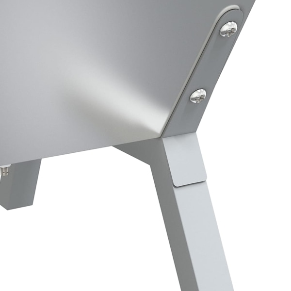 vidaXL Automatisk grill med bricka rostfritt stål Silver