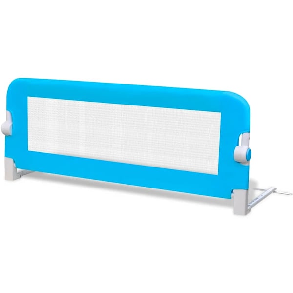 vidaXL Säkerhetsgrind för småbarnssäng 102 x 42 cm blå Blå