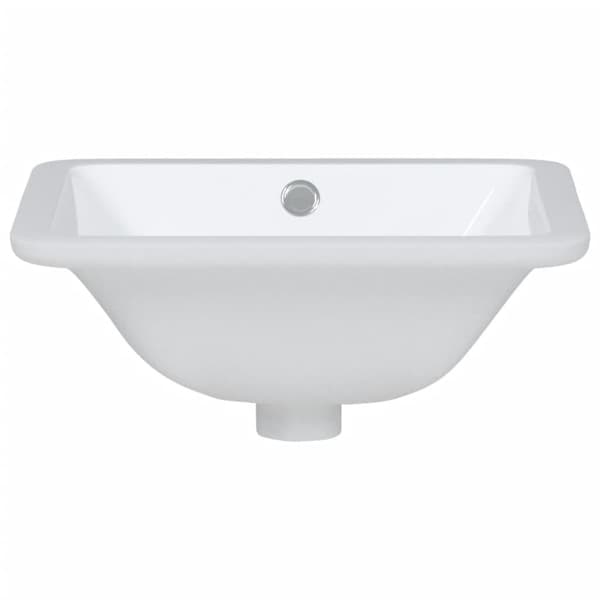vidaXL Handfat vit 36,5x32x15,5 cm rektangulär keramik Vit