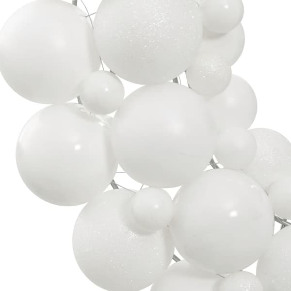 vidaXL Julkrans vit 45 cm polystyren Vit