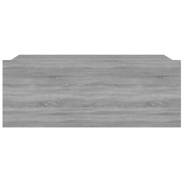vidaXL Svävande sängbord 2 st grå sonoma 40x30x15cm konstruerat trä Grå
