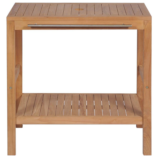 vidaXL Badrumsunderskåp massiv teak 74x45x75 cm Brun