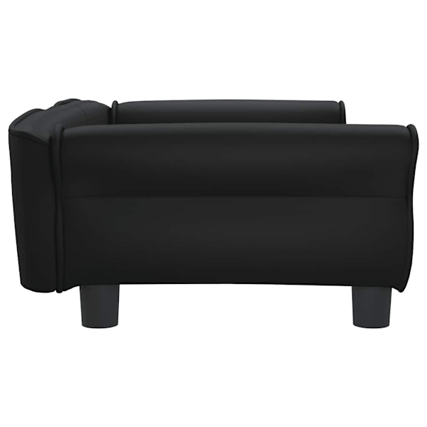 vidaXL Hundbädd svart 95x55x30 cm konstläder Svart