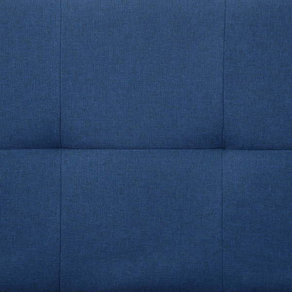 vidaXL Bäddsoffa med två kuddar blå polyester Blå