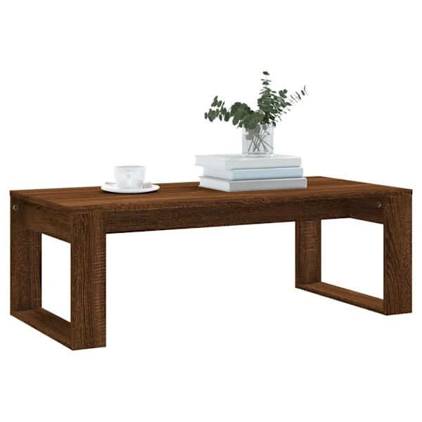 vidaXL Soffbord brun ek 102x50x35 cm konstruerat trä Brun