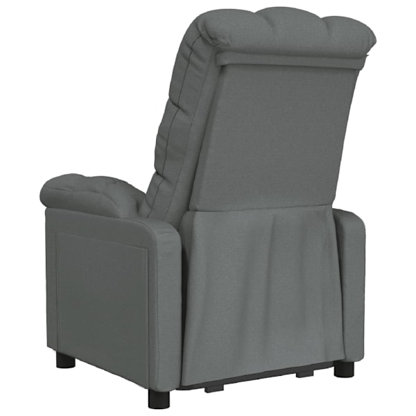 vidaXL Reclinerfåtölj mörkgrå tyg grå
