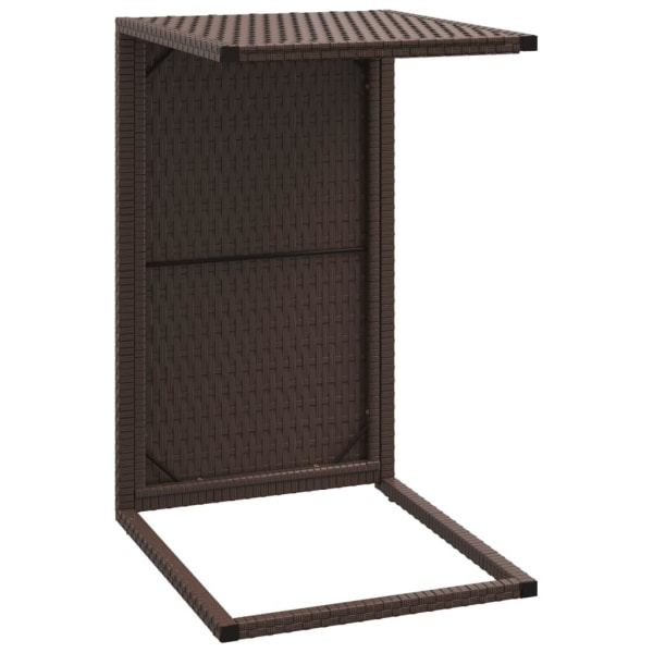 vidaXL C-sidobord brunt 40x35x60 cm konstrotting Brun