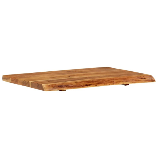 vidaXL Bänkskiva för badrum massivt akaciaträ 80x52x3,8 cm