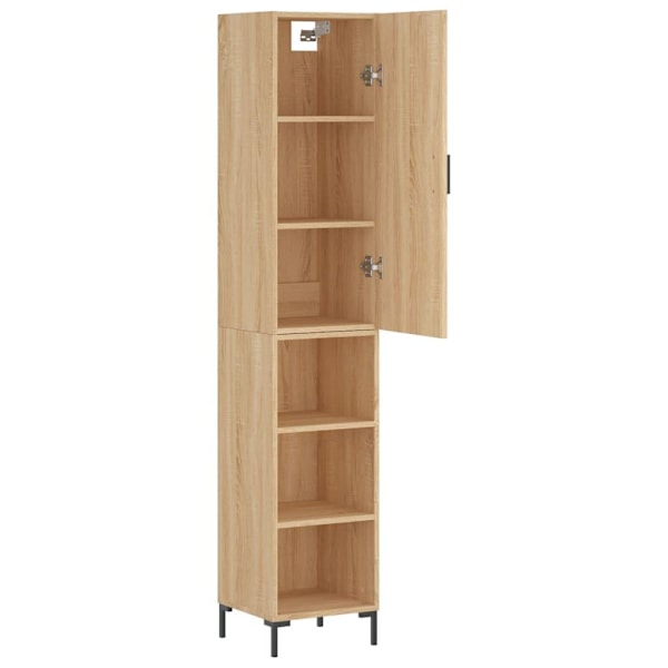 vidaXL Högskåp sonoma-ek34,5x34x180 cm konstruerat trä Brun