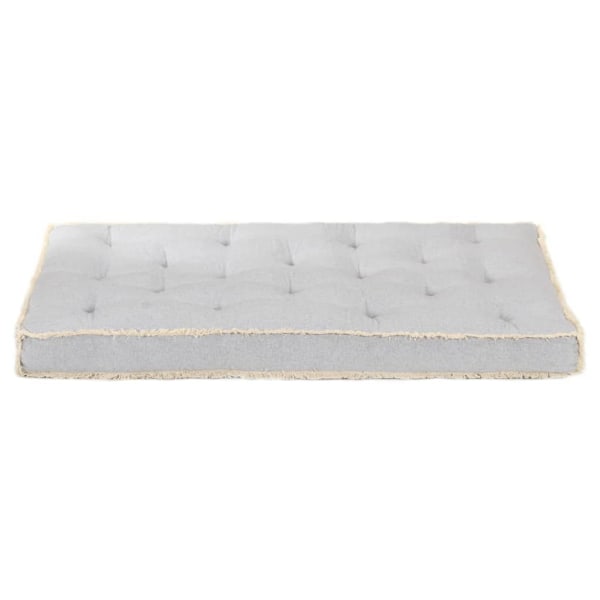 vidaXL Dyna till pallsoffa grå 120x80x10 cm grå