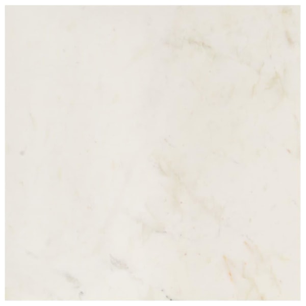 vidaXL Soffbord vit 60x60x35 cm äkta sten med marmorstruktur Vit