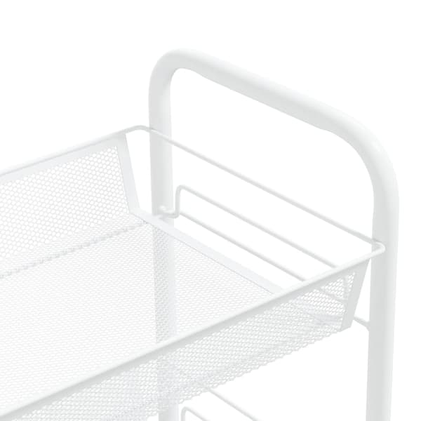 vidaXL Rullvagn 4 våningar vit 46x26x85 cm järn Vit
