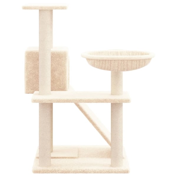 vidaXL Katträd med klöspelare sisal gräddvit 82 cm Kräm