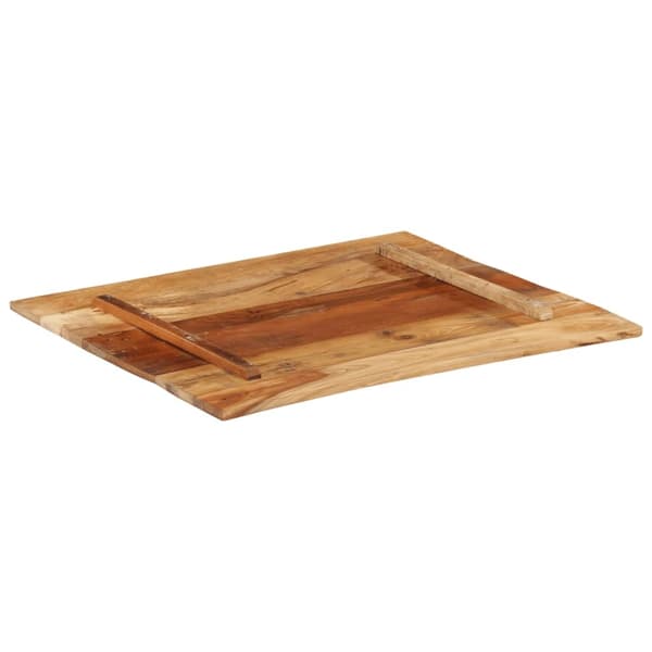 vidaXL Rektangulär bordsskiva 70x80 cm 15-16 mm massivt återvunnet trä multifärg
