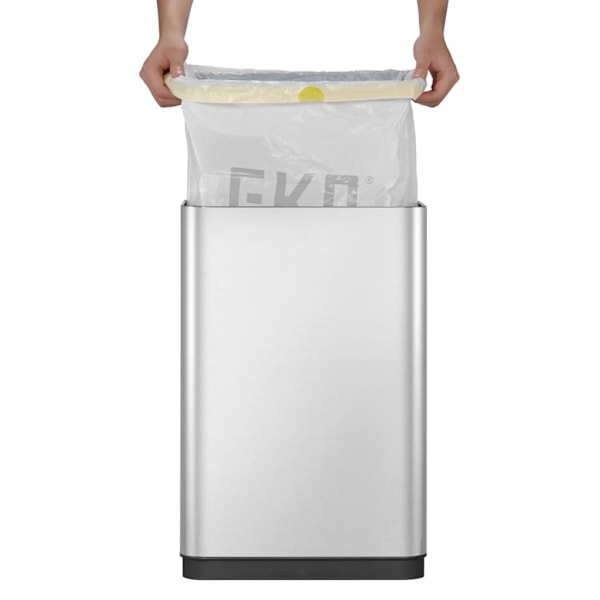 EKO Soptunna Mirage X med sensor 80 L matt silver Silver