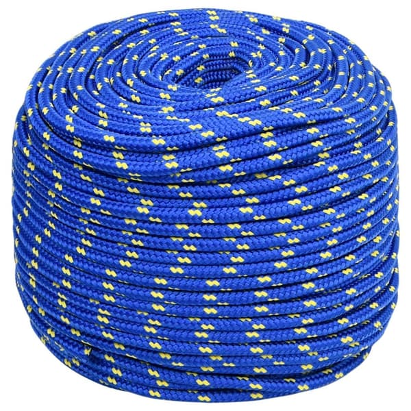 vidaXL Båtlina blå 8 mm 250 m polypropen Blå