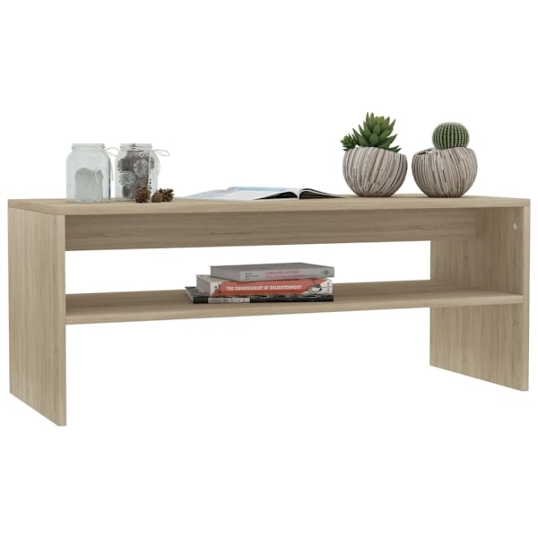 vidaXL Soffbord sonoma-ek 100x40x40 cm konstruerat trä Brun