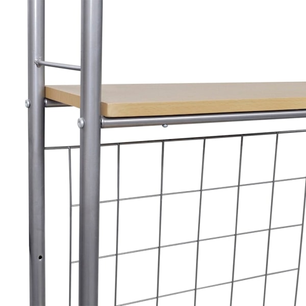 vidaXL Fällbart frukost bar set med 2 stolar Brun