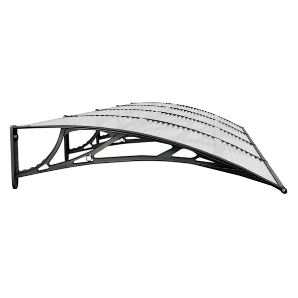 vidaXL Entrétak svart 350x100 cm polykarbonat Svart