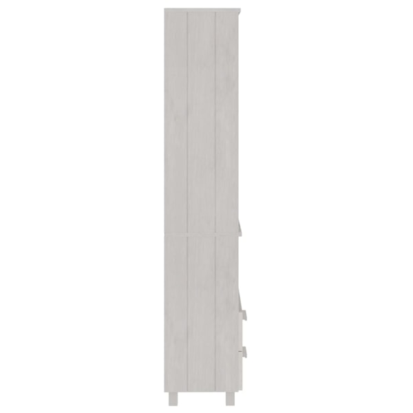 vidaXL Högskåp HAMAR vit 60x35x180 cm massiv furu Vit