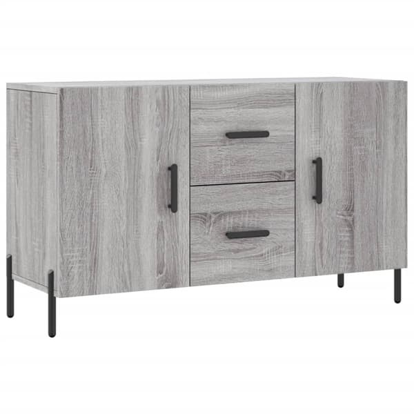 vidaXL Skänk grå sonoma 100x36x60 cm konstruerat trä Grå