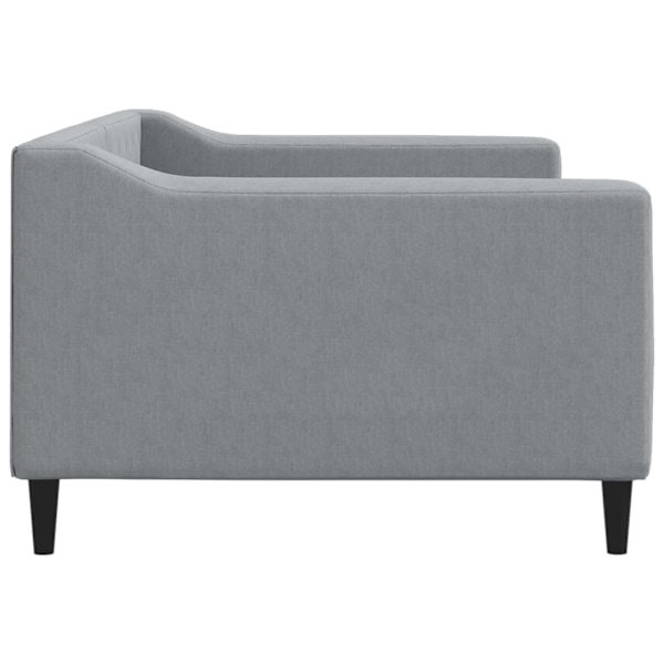 vidaXL Dagbädd ljusgrå 90x190 cm tyg Grå