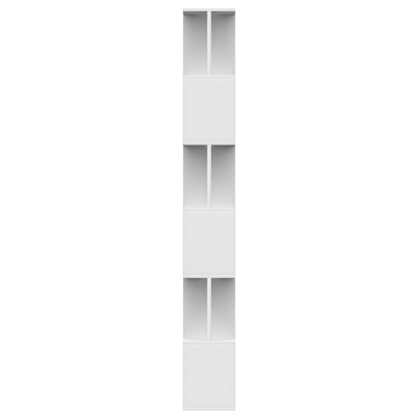 vidaXL Bokhylla/Rumsavdelare vit 80x24x192 cm konstruerat trä Vit
