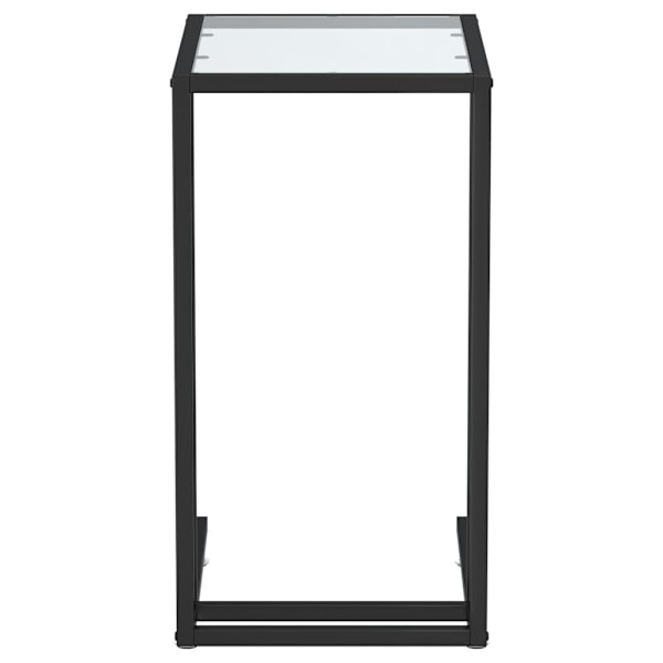 vidaXL Sidobord till datorbord genomskinligt 50x35x65 cm härdat glas Transparent