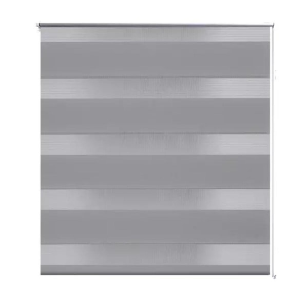 vidaXL Rullgardin randig grå 70 x 120 cm transparent grå